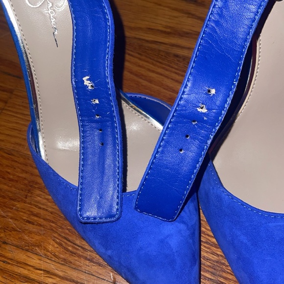 Jessica Simpson Cayna Suede Ankle Strap Pumps - Picture 7 of 7